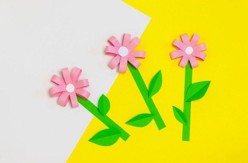  Színes tavaszi virágok papírból egyszerűen: ajándékba is tökéletesek
