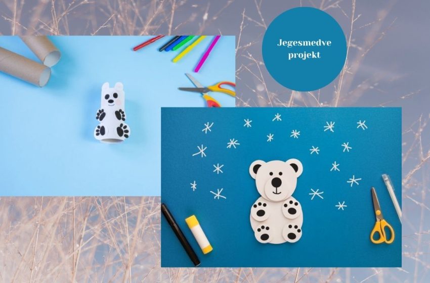  Cuki jegesmedve papírból és gurigából: téli kézműves ötlet gyerekeknek