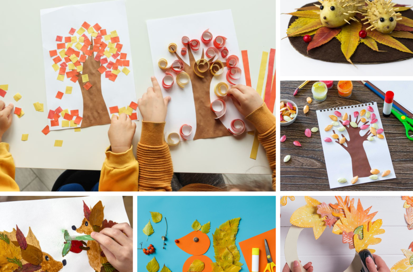  Őszi kreatív ötletek gyerekeknek: levélből, gesztenyéből, papírból