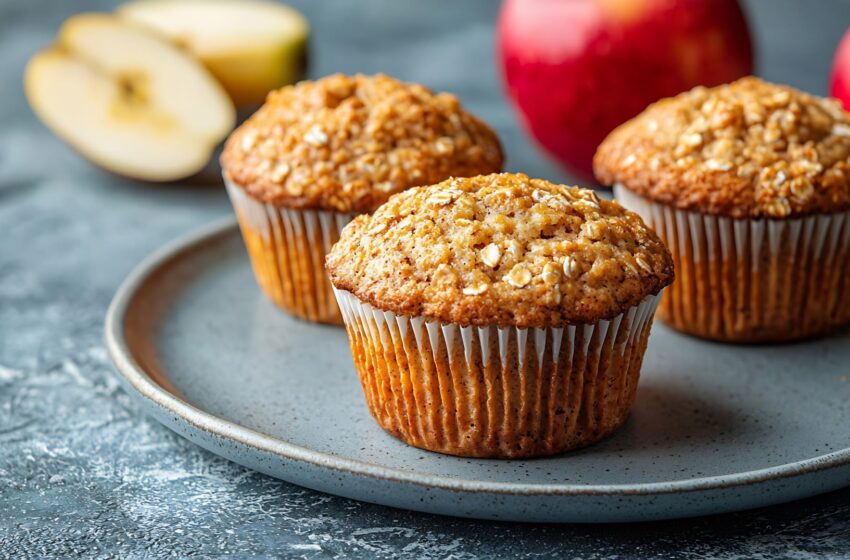  Egyszerű, ellenállhatatlan almás-zabpelyhes muffin: rostgazdag desszert