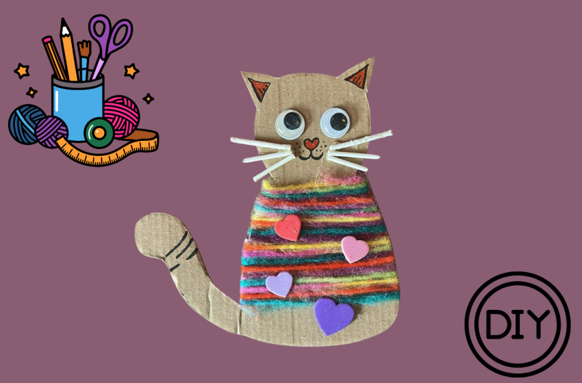 Édes, színes cica fonalból és kartonból: egyszerű és imádnivaló kézműves gyerekekkel &ndash; 1 &ndash; Anyanet