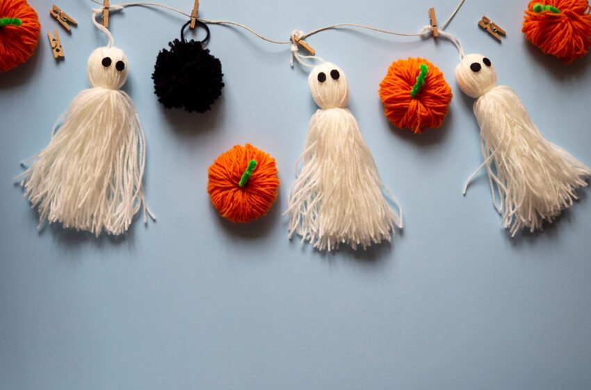  Halloweeni szellem fonalból: ez mindenkinek sikerül